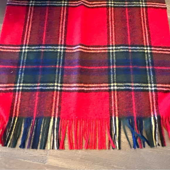 Pendleton Wool Scarf Plaid Red - Picture 2 of 6